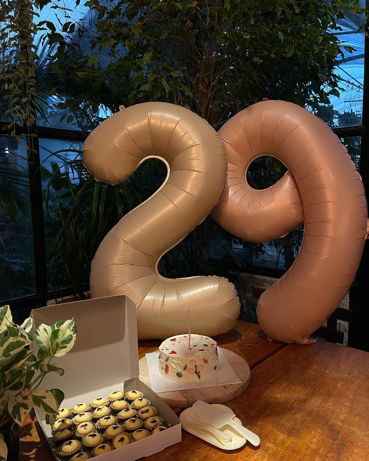 IWERP Light Brown Number 5 Balloon - 40 Inch | 5th Birthday Decorations