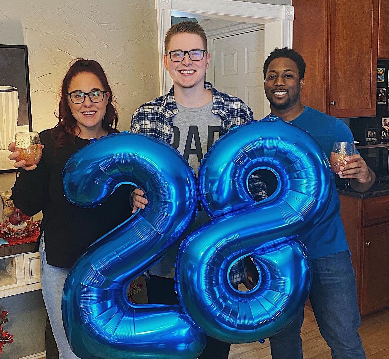 IWERP 18 Balloon Number – 40-Inch Metallic Blue for 18th Birthday & Anniversary