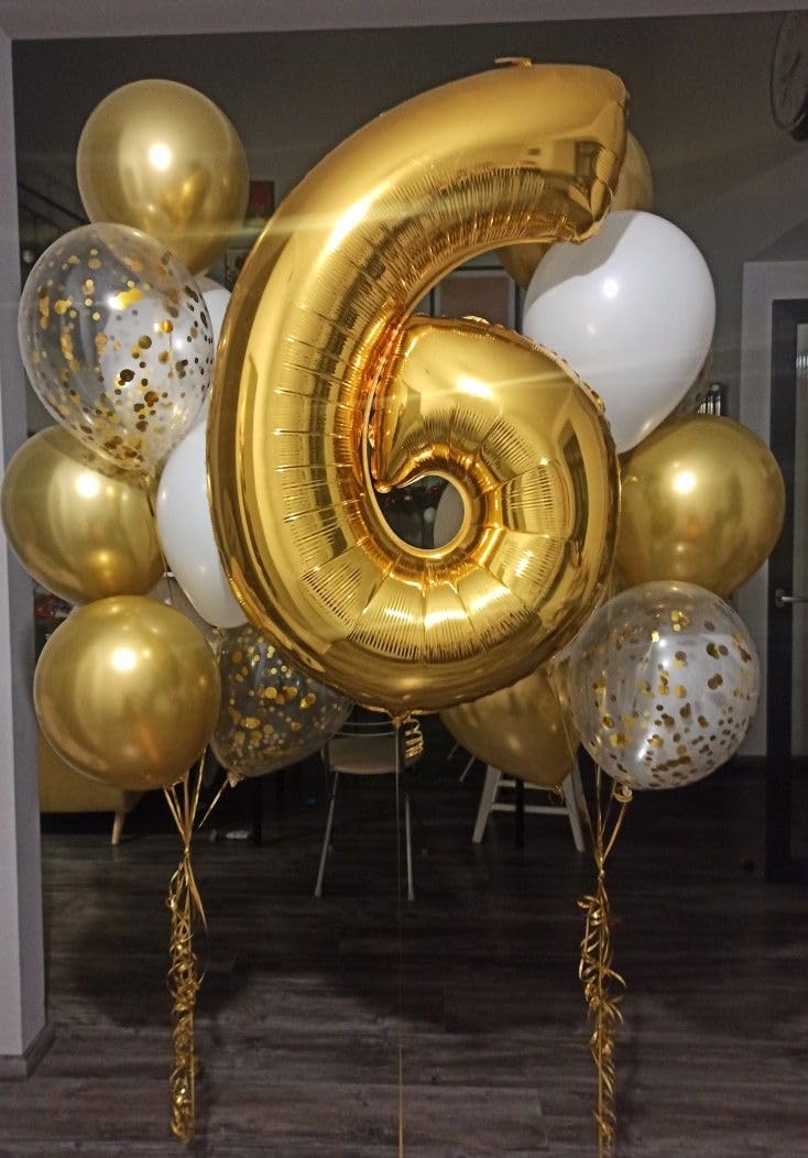 IWERP Gold Number 1 Balloon 40 Inch – 1st Birthday Party Decor