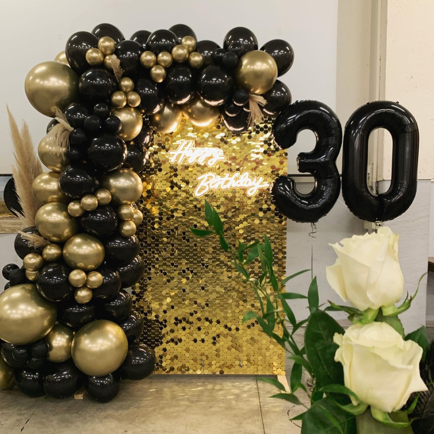 IWERP Black Number 40 Balloon – 40-Inch 40th Birthday Decorations