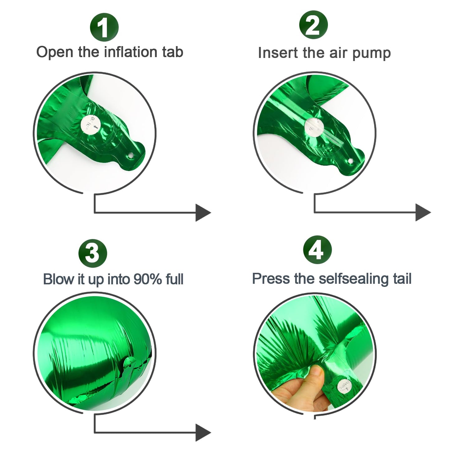 IWERP Green Number 5 Balloon 40 Inch – 5th Birthday Decorations