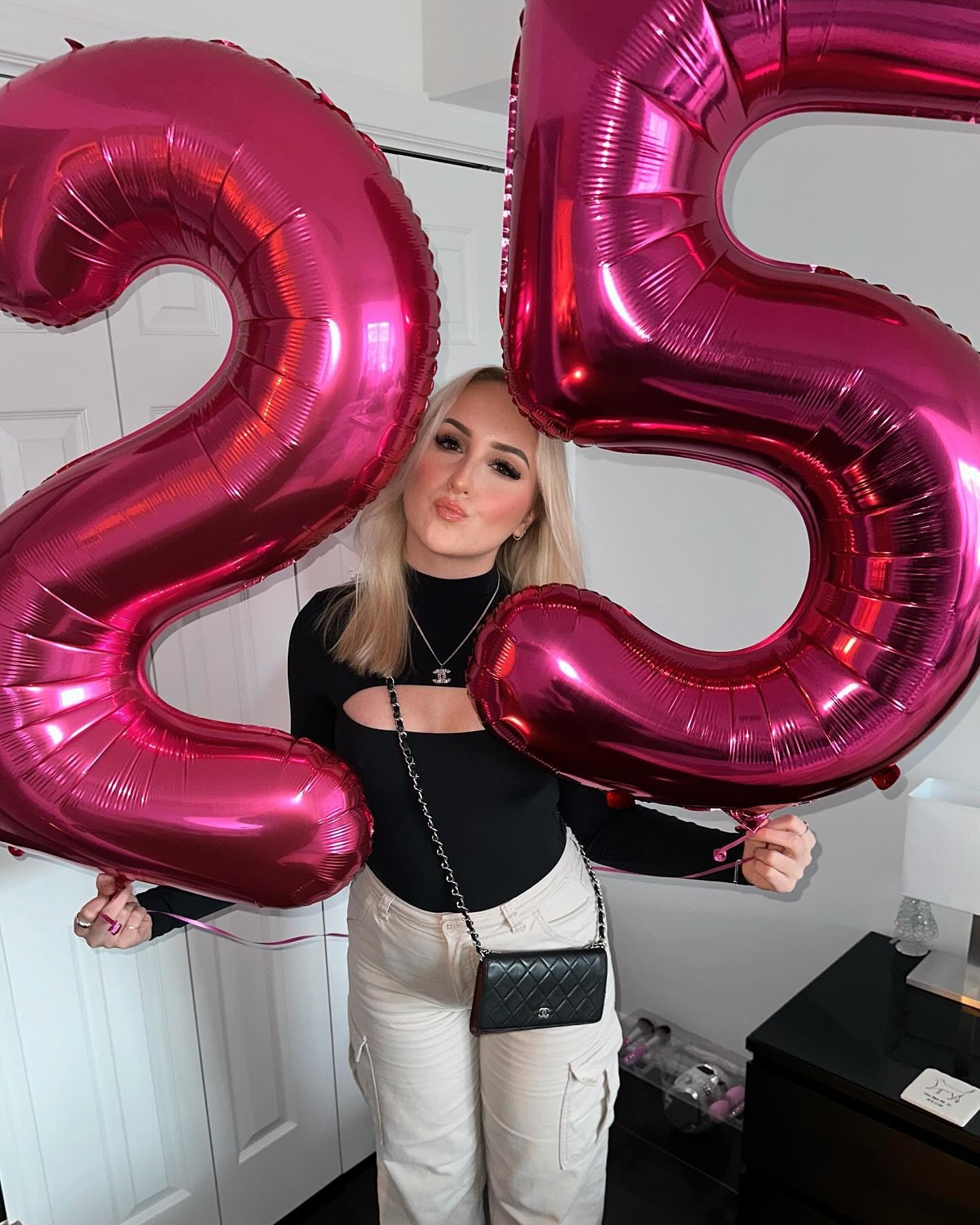 IWERP Hot Pink 40-Inch Number Balloon - 5th Birthday Foil Balloon