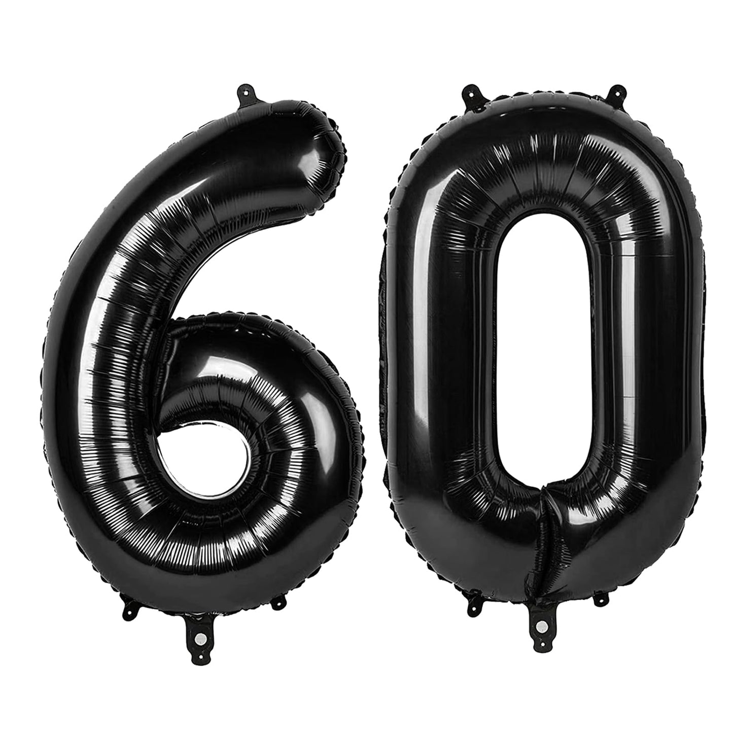 IWERP 60 Balloon Number - 40-Inch Black Birthday & Anniversary Decorations