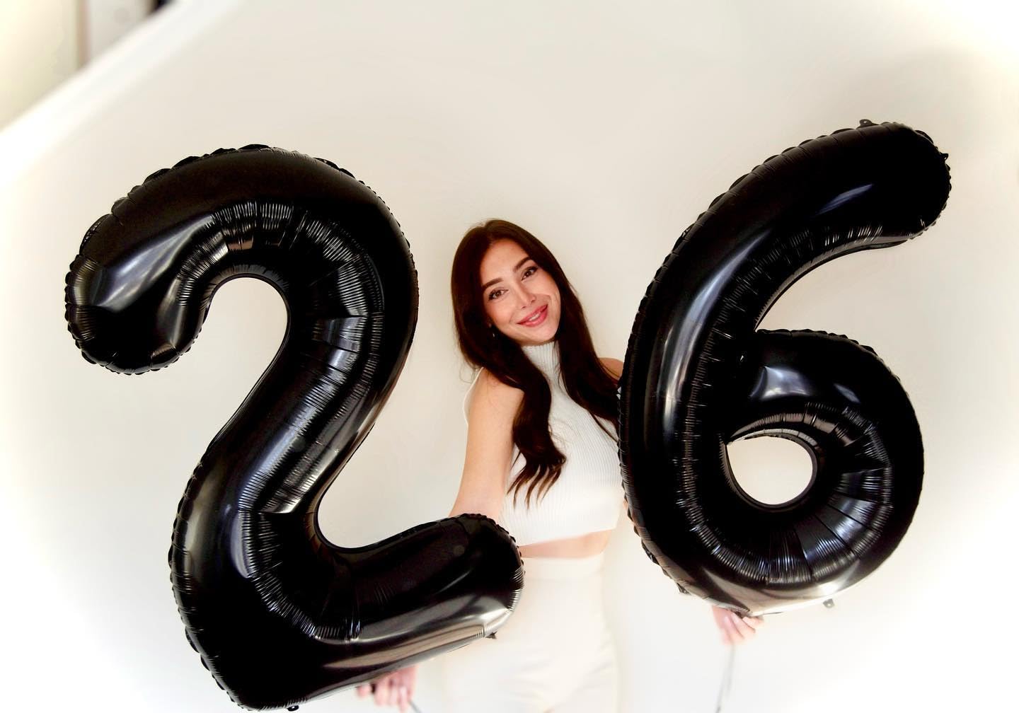 IWERP Black Number 6 Balloon 40 Inch – 6th Birthday Decorations