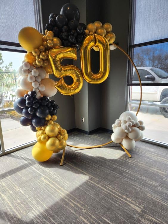 IWERP Gold Number 4 Balloon 40-Inch – Giant 4th Birthday Party Decoration