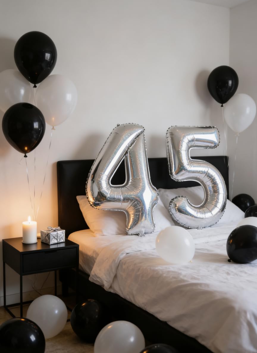 Laser Silver 3 Balloon - 40 Inch Number Balloon for 3rd Birthday | IWERP