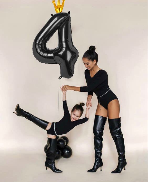 IWERP Black 7 Balloon – 40 Inch Giant Number Balloon for Birthday Parties