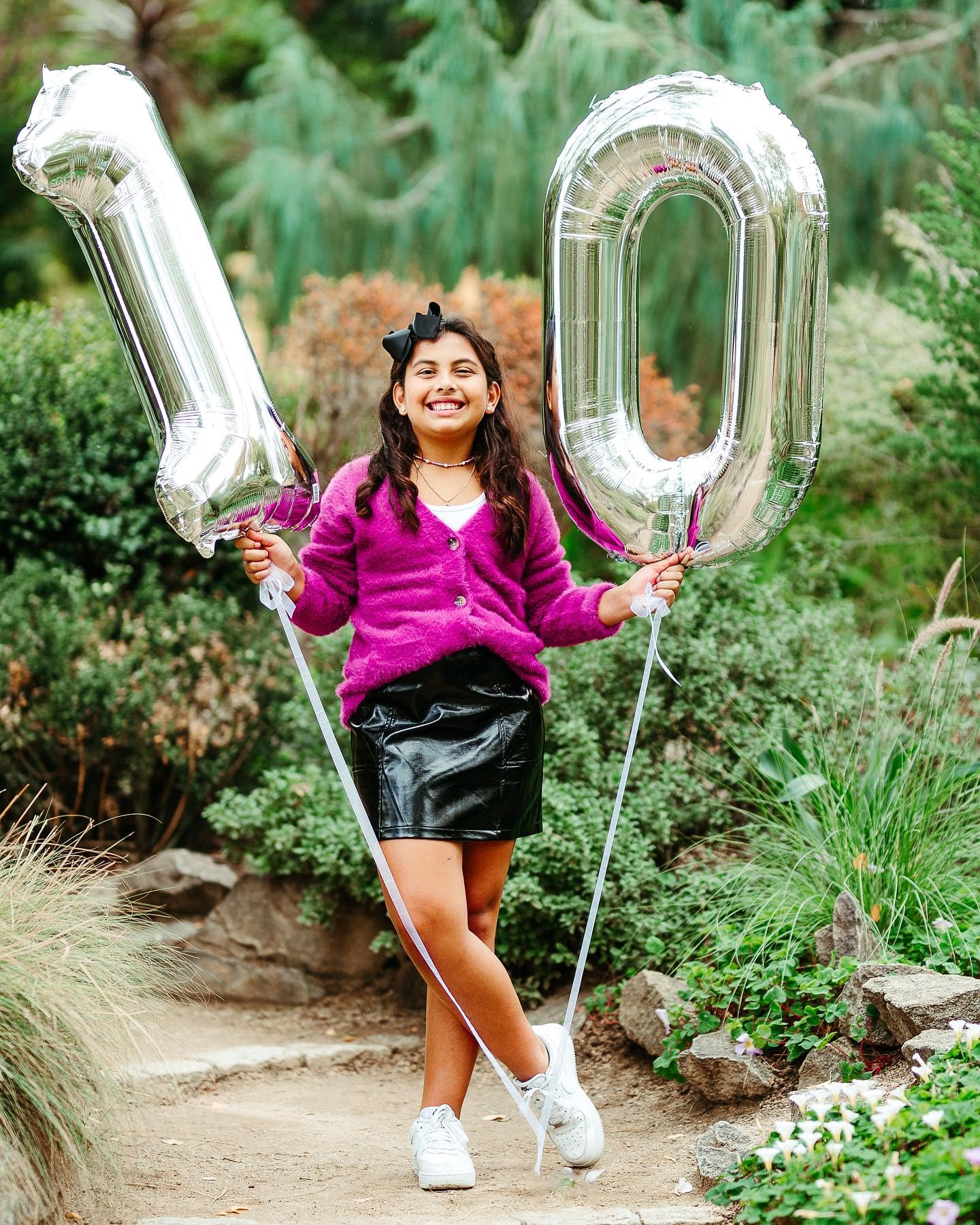 IWERP 10 Balloon Number – Silver 40-Inch 10th Birthday Balloons for Boys & Girls