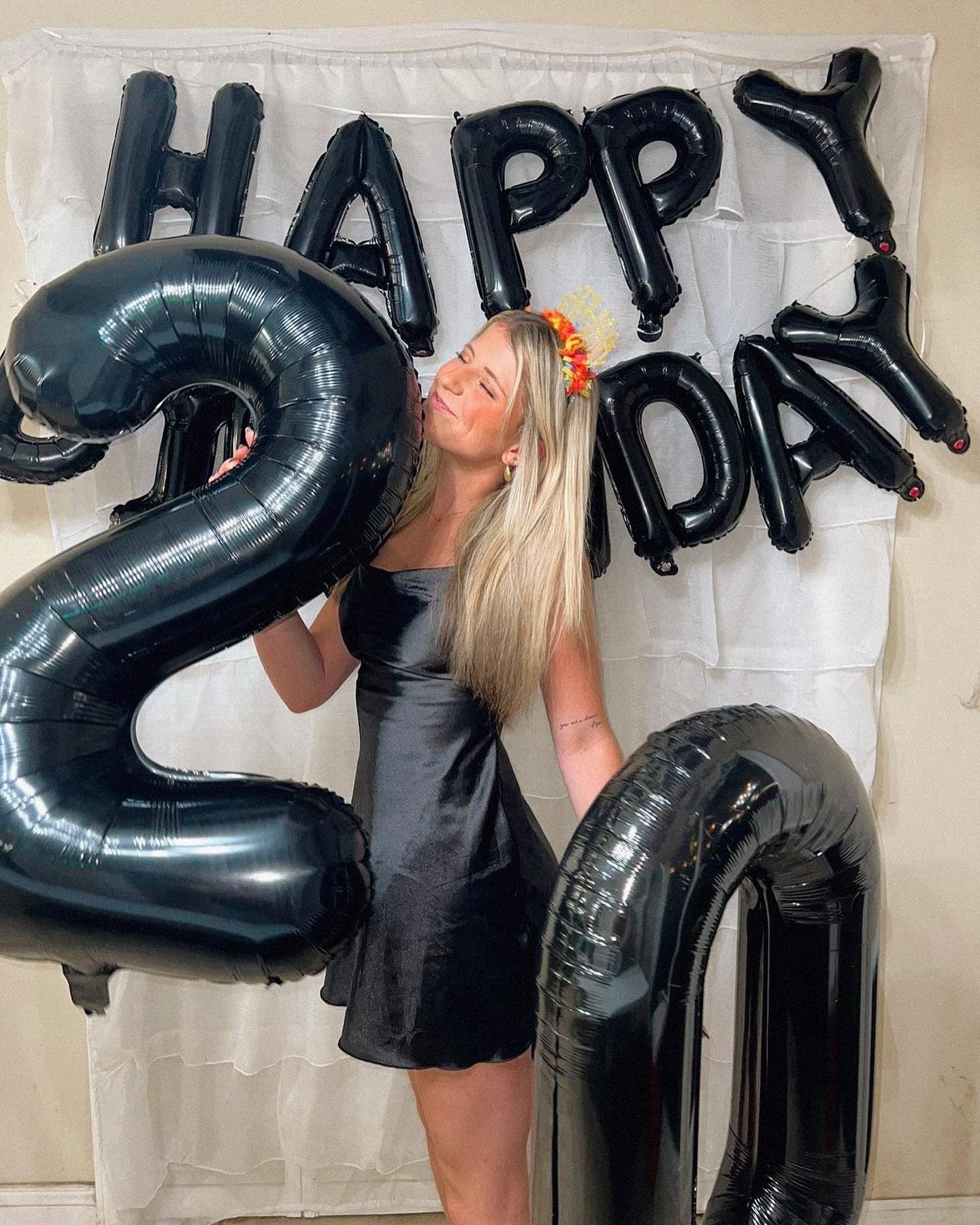 IWERP Black Number 20 Balloon 40-Inch | 20th Birthday Decorations