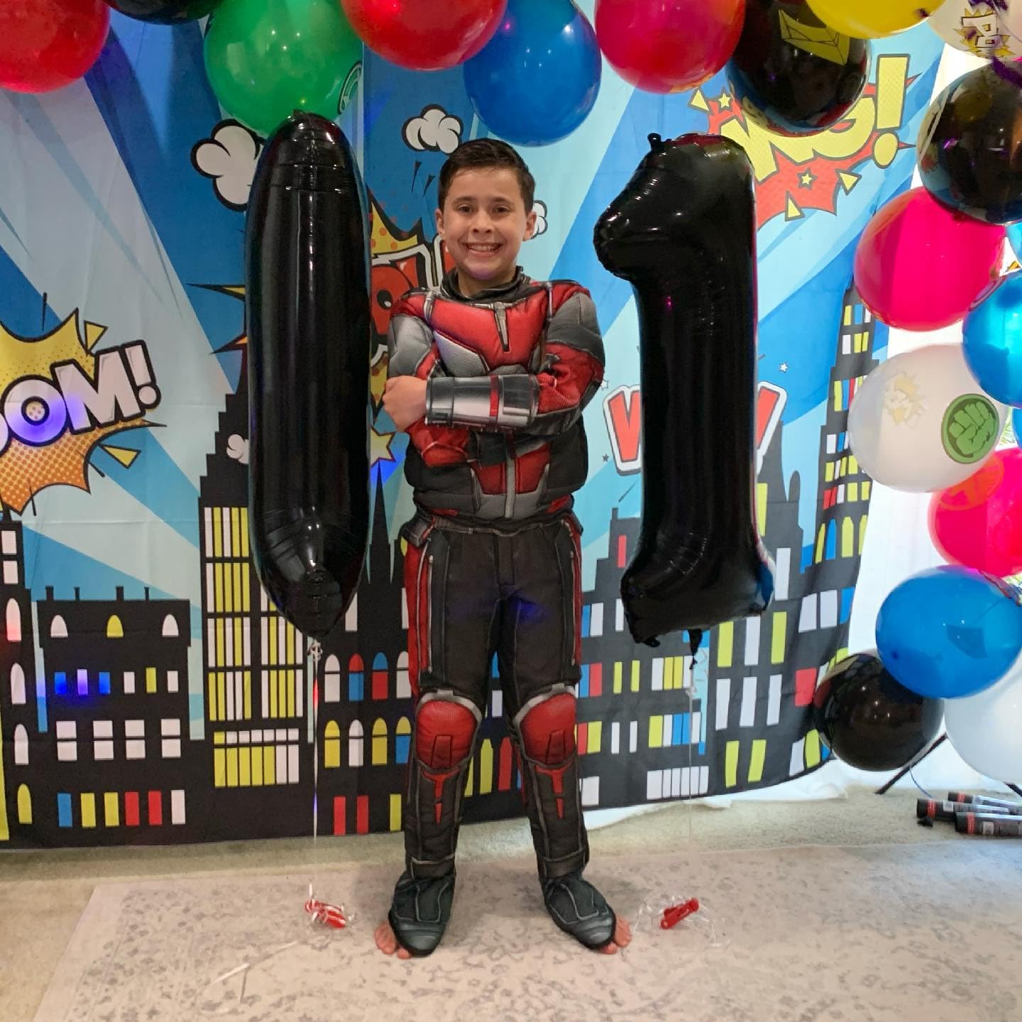 IWERP Black Number 11 Balloon – 40 Inch Birthday Decoration
