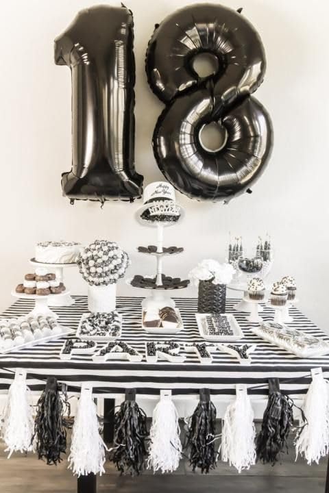 IWERP 40-Inch Black 11 Balloon – 11th Birthday Decorations for Boys & Girls