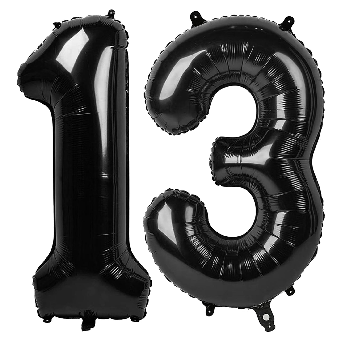 IWERP Black Number 13 Balloon 40 Inch – 13th Birthday Decorations