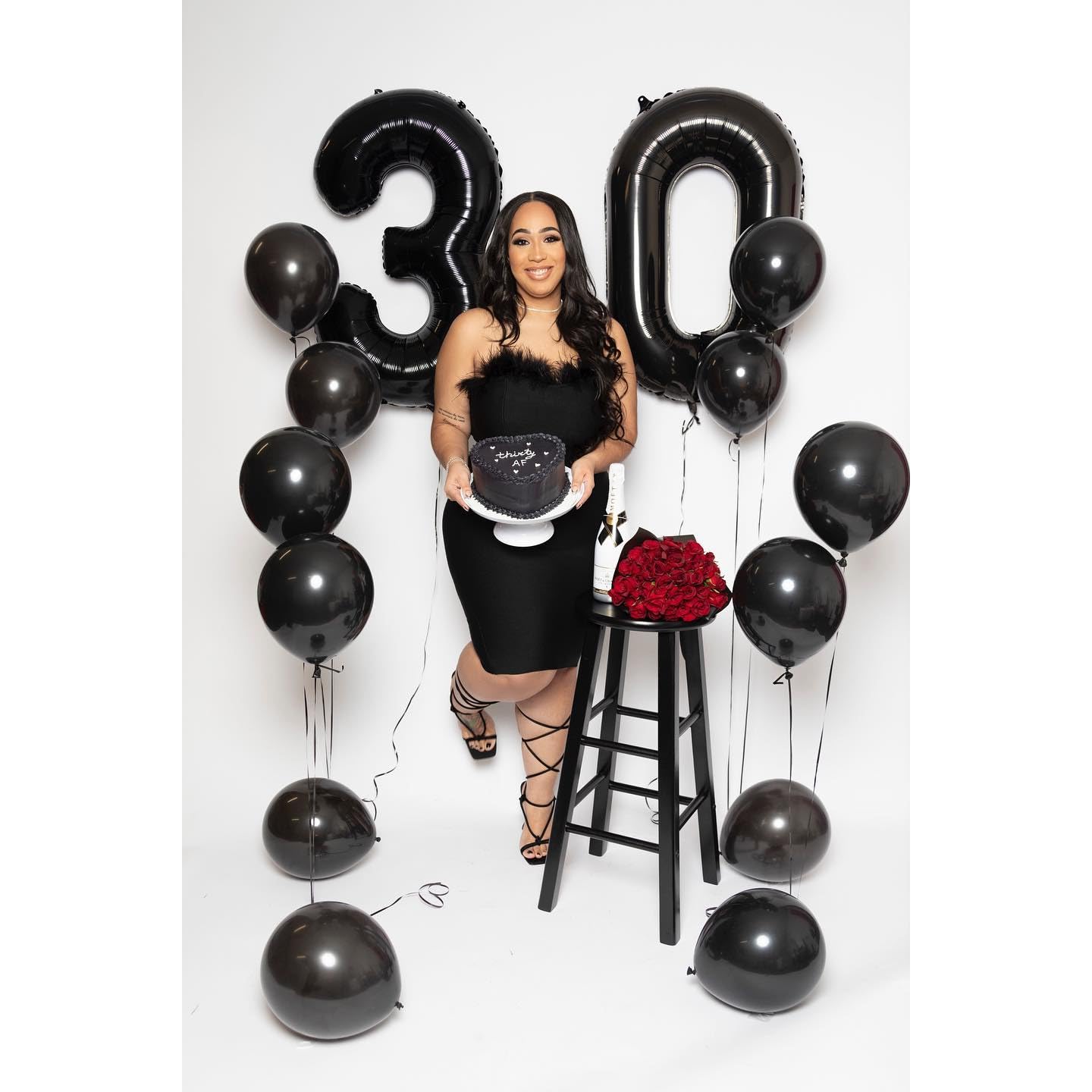 IWERP Black Number 3 Balloon 40 Inch – 3rd Birthday Decorations