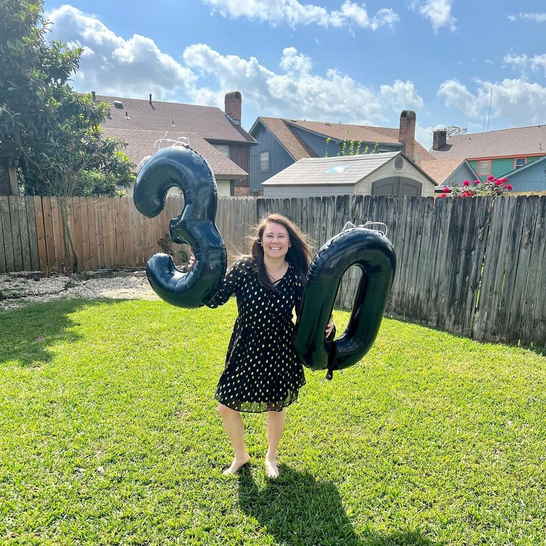 IWERP Black Number 3 Balloon 40 Inch – 3rd Birthday Decorations