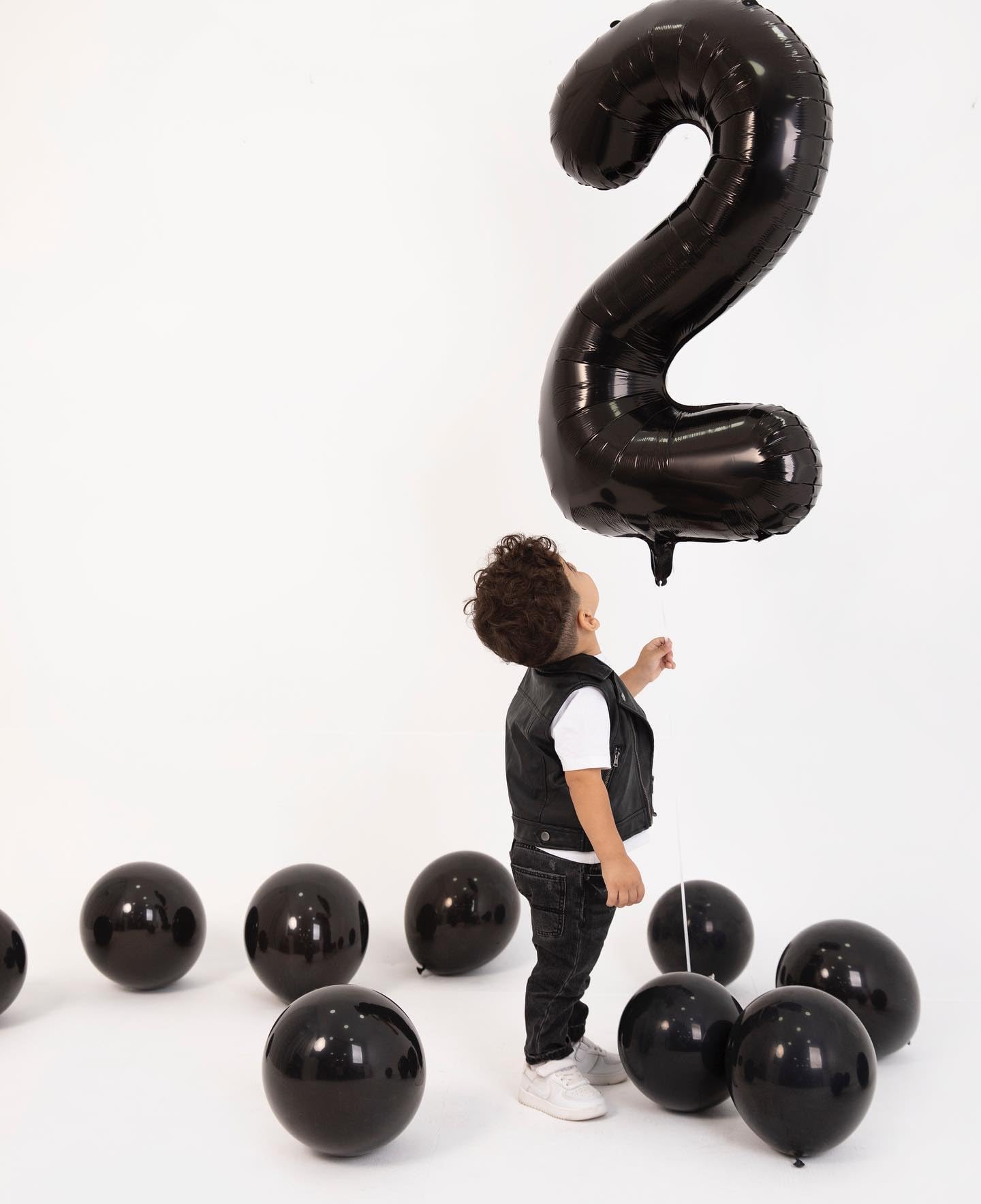 IWERP Black Number 6 Balloon 40 Inch – 6th Birthday Decorations