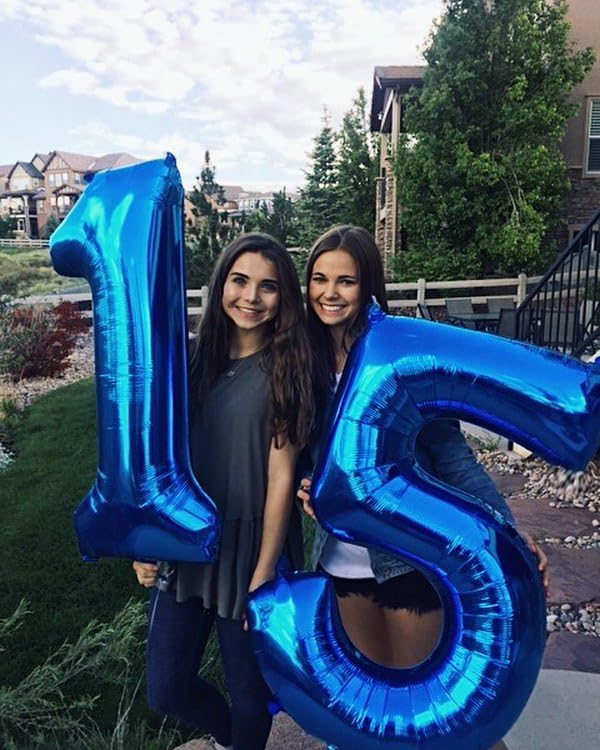 IWERP Navy Blue 40-Inch Number 15 Balloon – 15th Birthday Decorations
