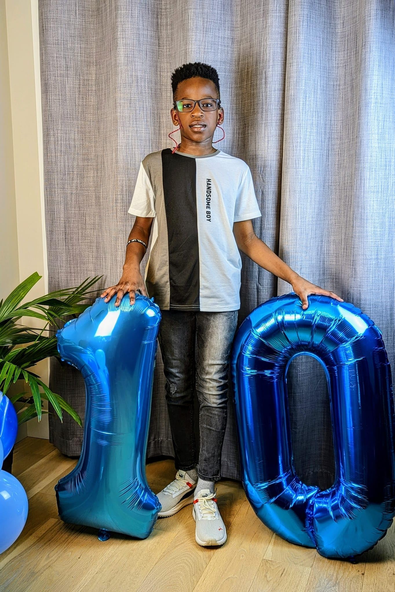IWERP Navy Blue Number 10 Balloon, 40-Inch | 10th Birthday Party Decor