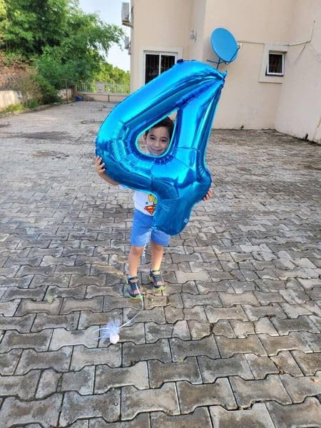 IWERP Metallic Blue 40-Inch Number 2 Balloon – 2nd Birthday Decorations