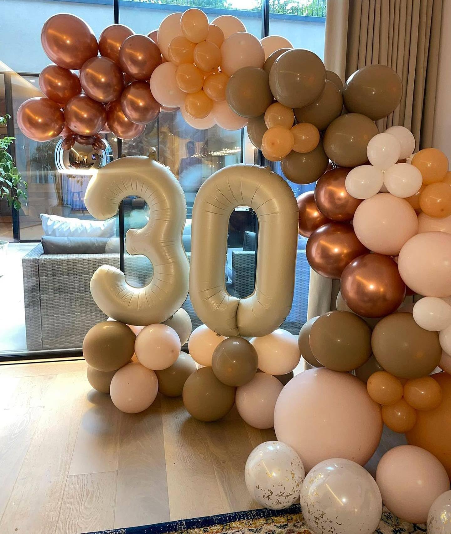 IWERP Cream Number 3 Balloon 40-Inch | 3rd Birthday Party Decor