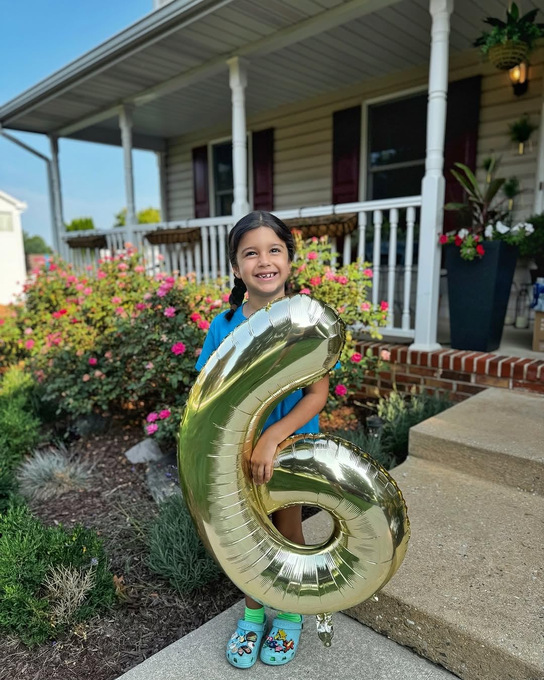 IWERP Champagne Gold 3 Balloon - 40 Inch Number Balloon for 3rd Birthday Party Decorations