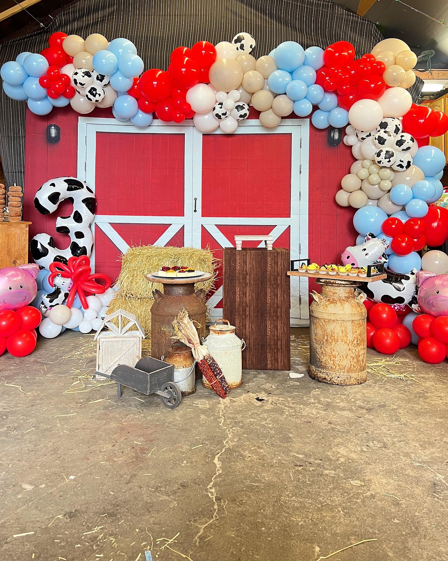 IWERP Cow Print 3 Balloon – 40 Inch Number Balloon for Birthday Decor