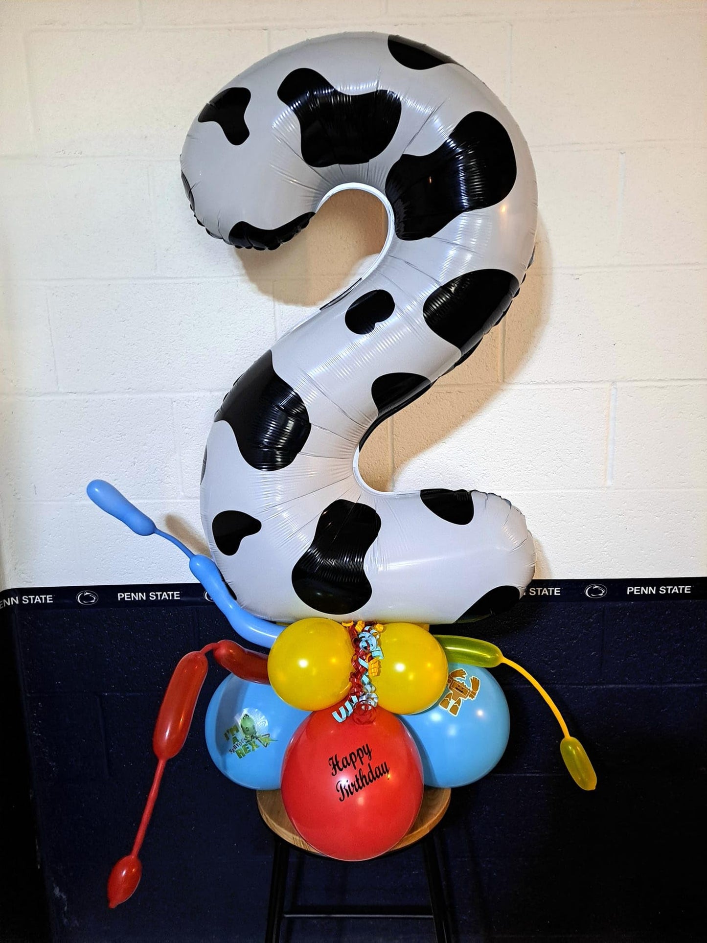 IWERP Cow Print 3 Balloon – 40 Inch Number Balloon for Birthday Decor