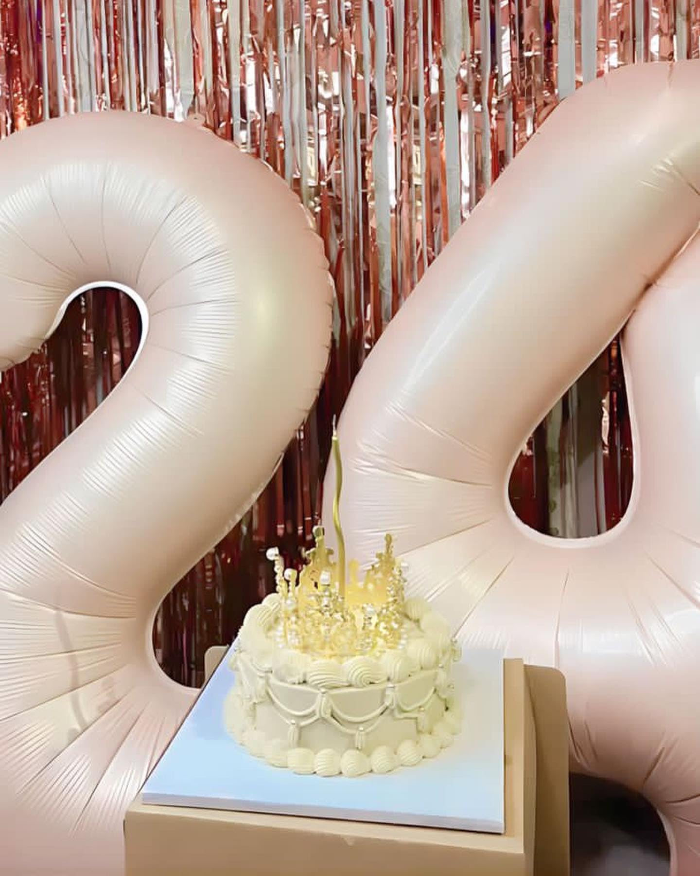 IWERP Cream 4 Balloon 40-Inch – Fourth Birthday Decorations for Boys & Girls