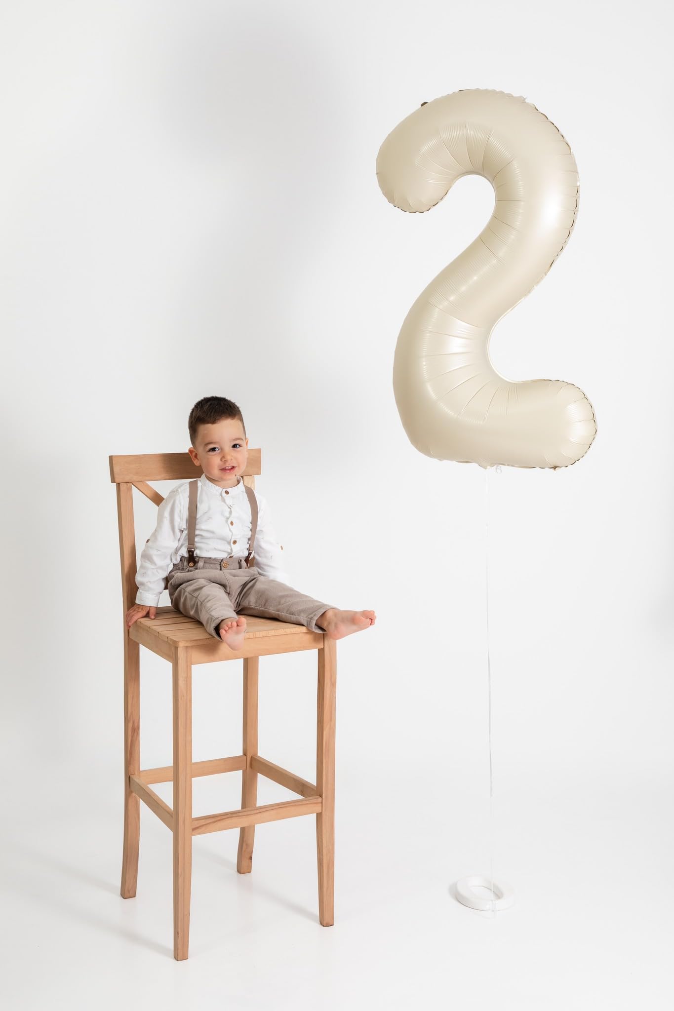 IWERP 40-Inch Cream Number Balloon – 40th Birthday & Anniversary Decorations