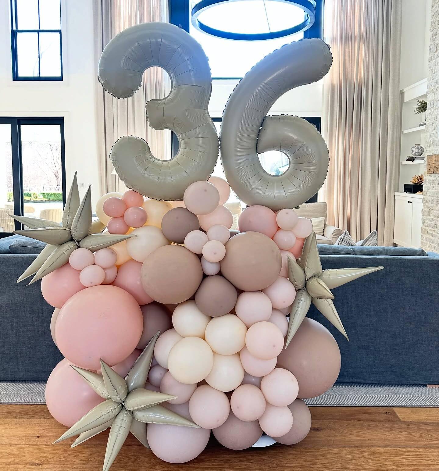 IWERP Cream Number 3 Balloon 40-Inch | 3rd Birthday Party Decor
