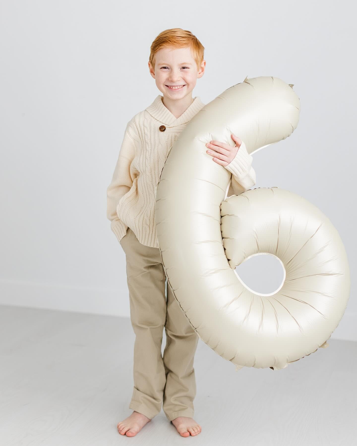 IWERP Cream Number 7 Balloon 40 Inch – 7th Birthday Decorations