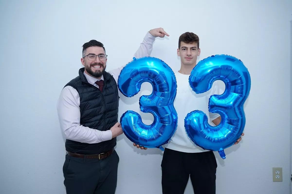 IWERP Navy Blue 40-Inch 90th Birthday Number Balloon – 90th Birthday Party Decor