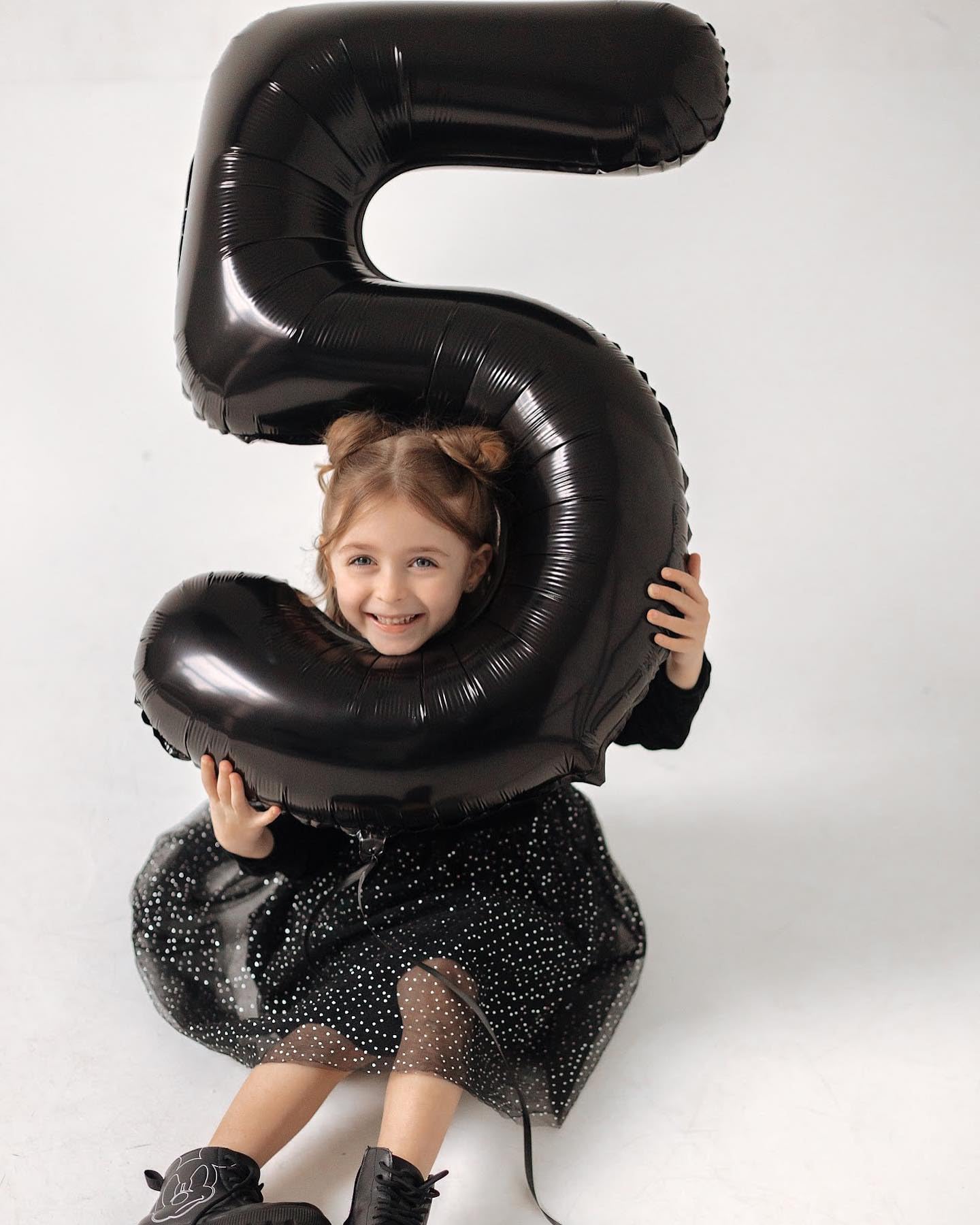 IWERP Black Number 9 Balloon 40 Inch – 9th Birthday Decorations