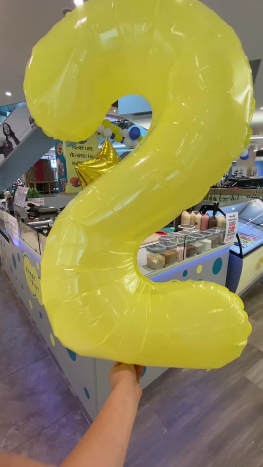 IWERP Yellow Number 6 Balloon 40 Inch – 6th Birthday Decorations
