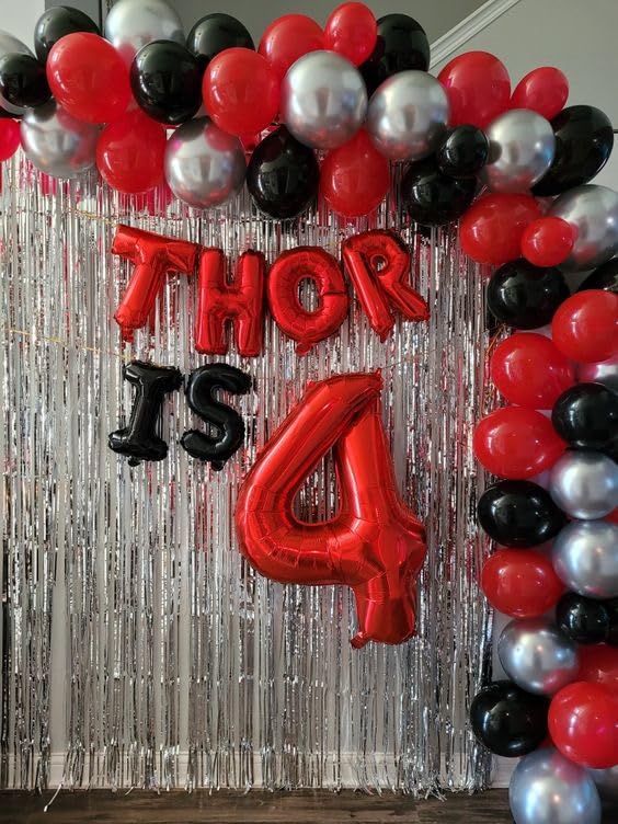 IWERP Red Number 7 Balloon 40-Inch – 7th Birthday Decorations & Red Party Supplies