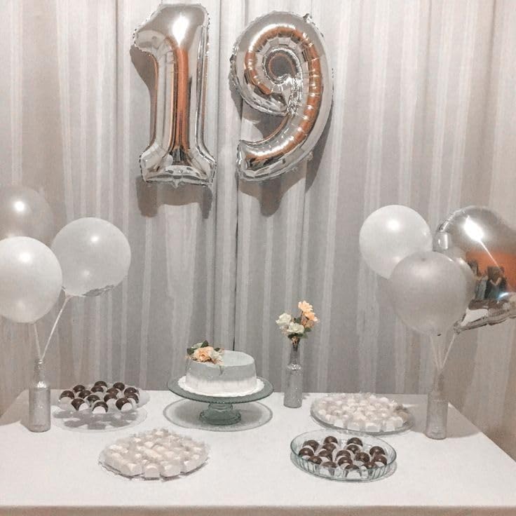 IWERP 16 Balloon Number – Silver 40-Inch 16th Birthday Balloons