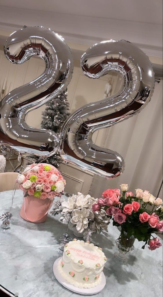 IWERP Silver 3 Balloon 40-Inch — 3rd Birthday Decorations & Silver Party Supplies