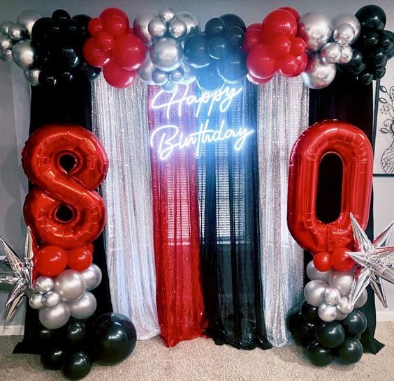 IWERP Red Number 0 Balloon 40 Inch – 10th–60th Birthday Decorations