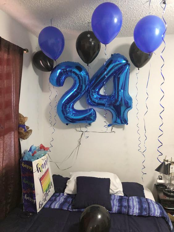 IWERP Navy Blue 40-Inch Number 4 Balloon – 4th Birthday Party Decor