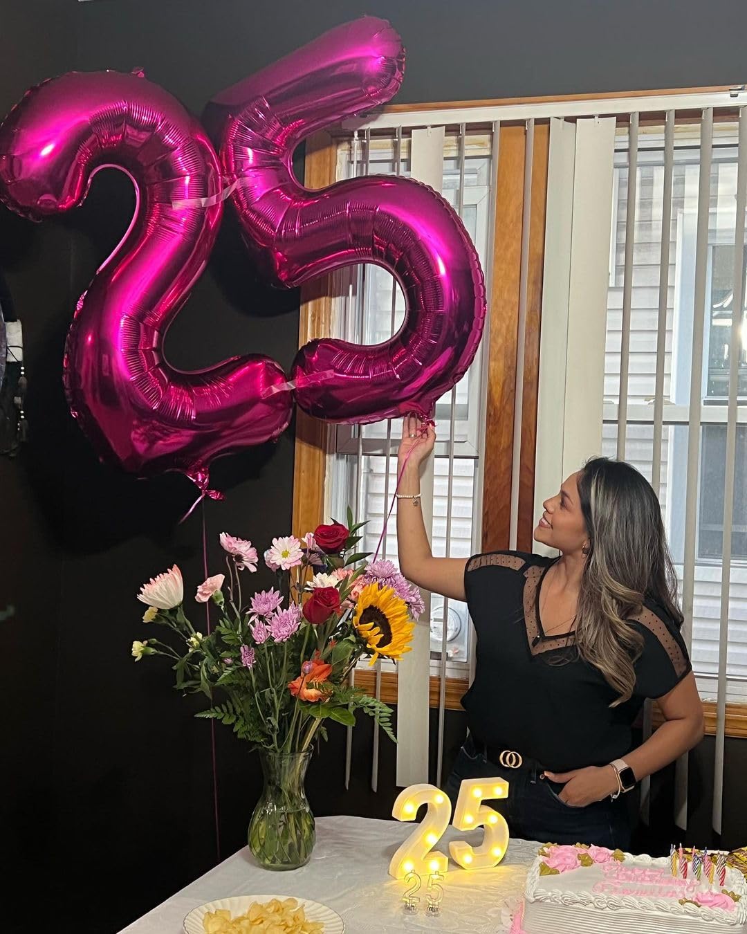 IWERP Hot Pink 40-Inch Number Balloon – 40th Birthday Decorations