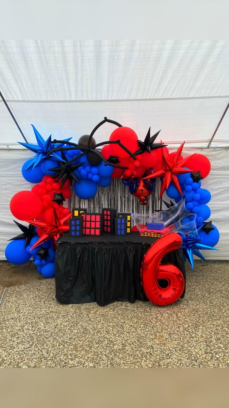 IWERP Red 6 Balloon – 40 Inch Number Balloon for Birthday Party