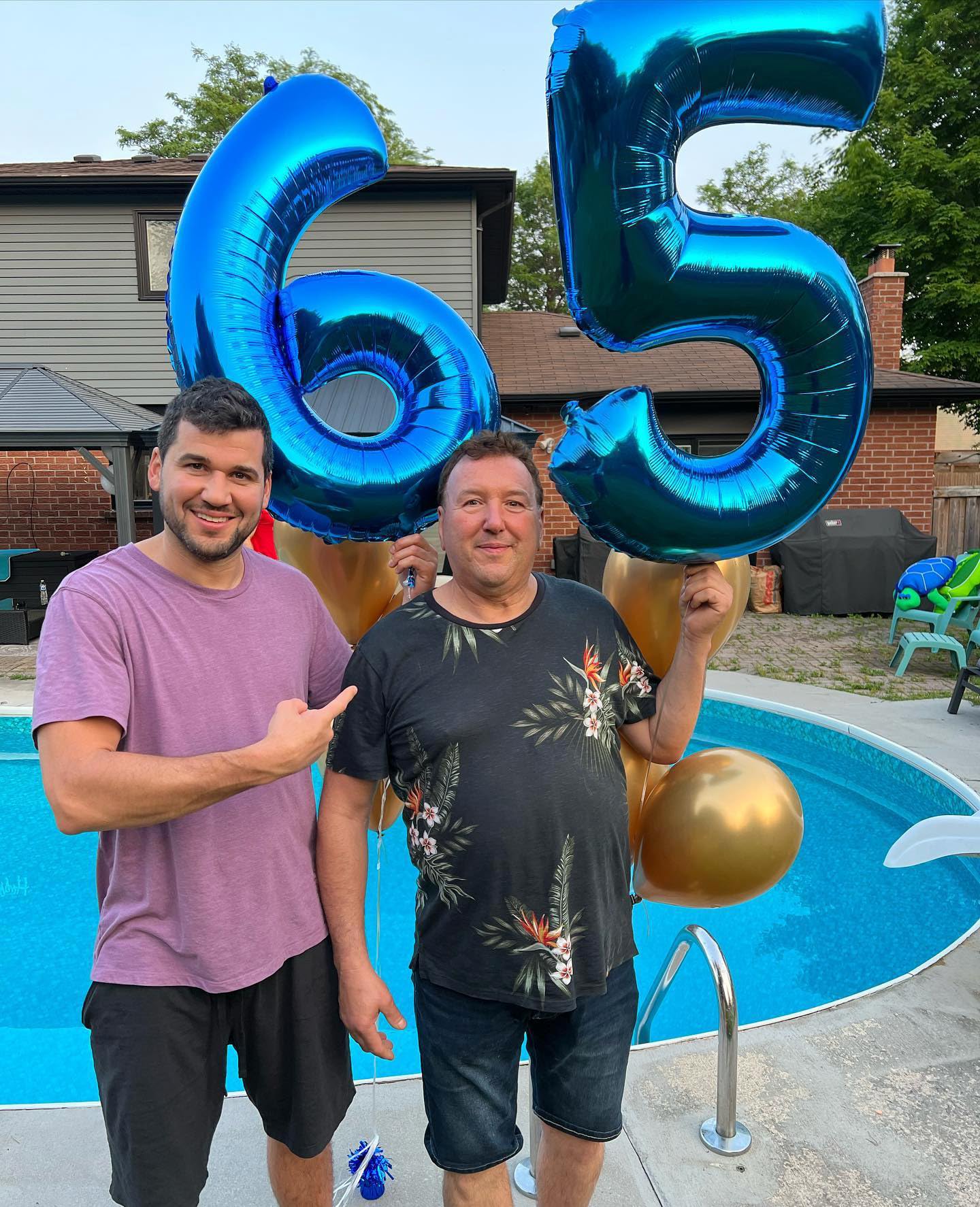 IWERP Navy Blue 6 Balloon — 40-Inch Number Balloon for Birthday Party