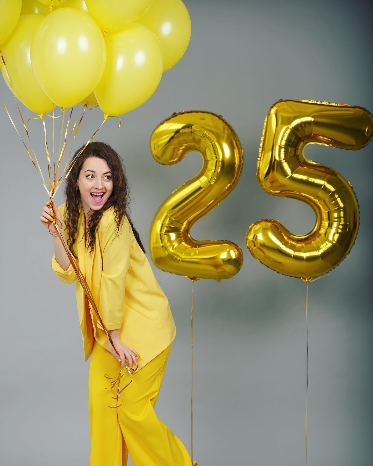 IWERP Gold 40-Inch 25 Balloon – 25th Birthday & Anniversary Decor
