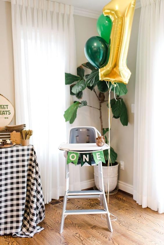 IWERP Gold Number 1 Balloon - 40-Inch First Birthday Party Decor