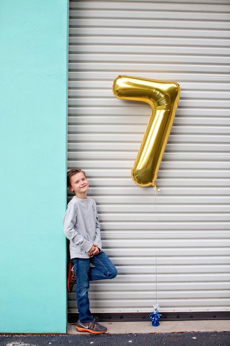 IWERP Gold Number 0 Balloon 40-Inch – Birthday Decorations for 10th to 60th Milestones