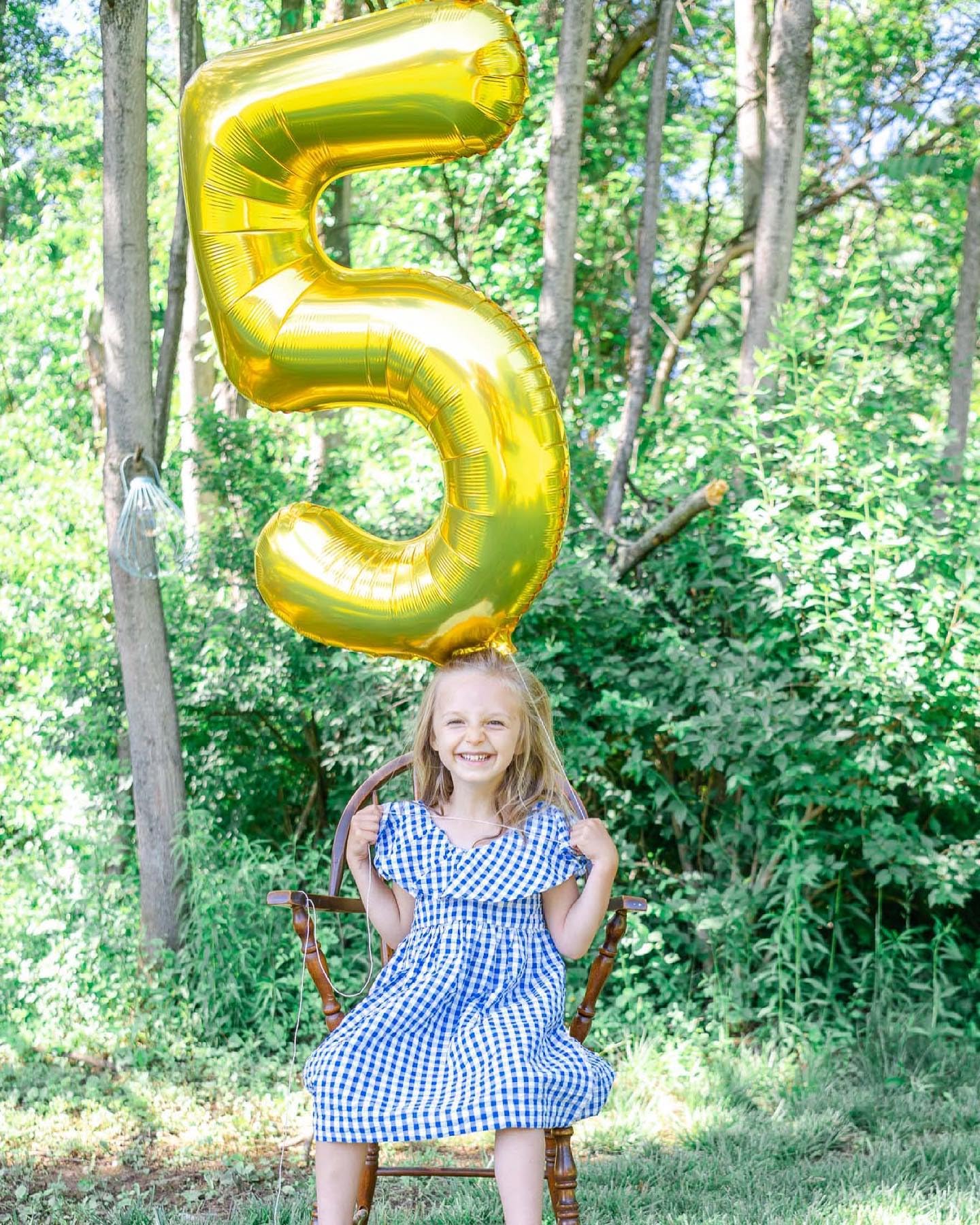 IWERP Gold Number 2 Balloon 40 Inch – 2nd Birthday Decorations for Babies, Girls & Boys