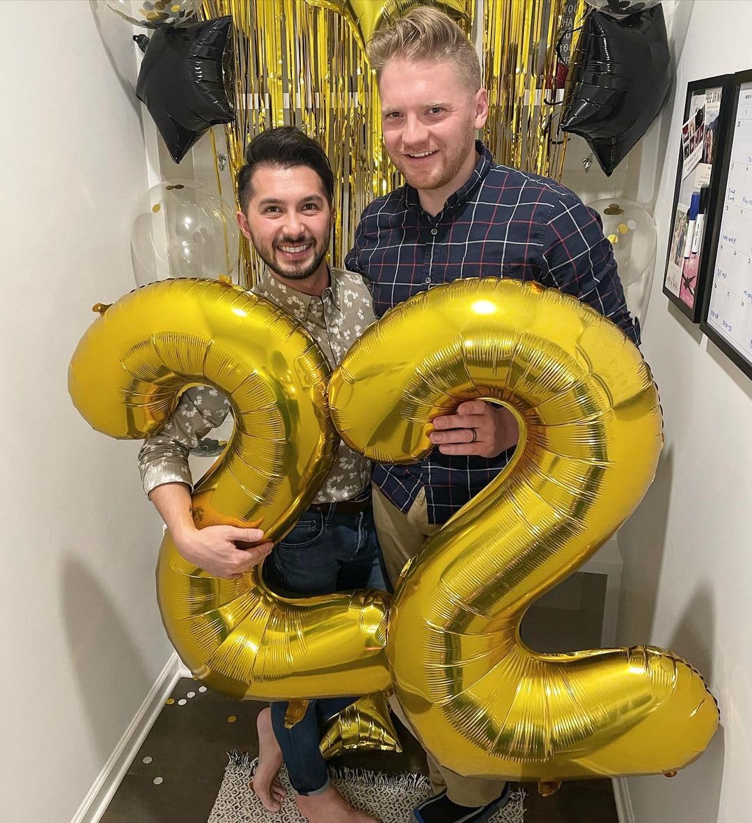 IWERP Gold Number 4 Balloon – 40 Inch 4th Birthday Decorations, Gold Party Supplies