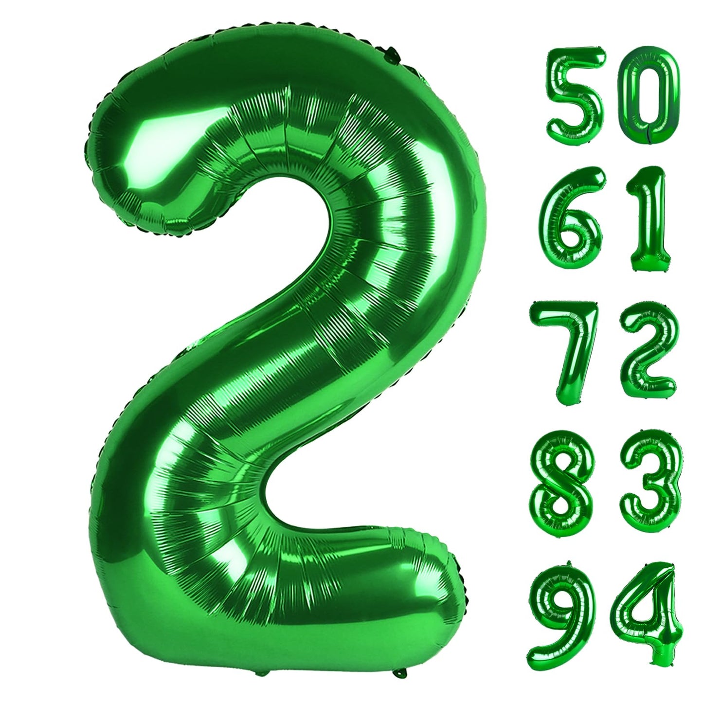 IWERP Green 2 Balloon (40 Inch) – 2nd Birthday Number Balloon & St. Patrick's Day Party Decor