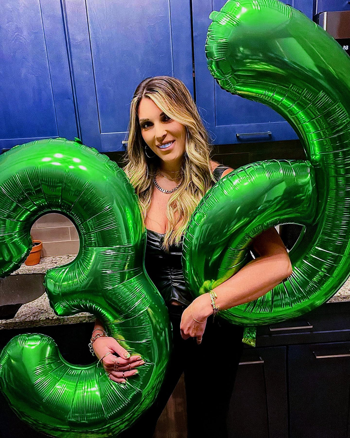IWERP Green Number 7 Balloon 40-Inch | 7th Birthday Decorations & Green Party Supplies