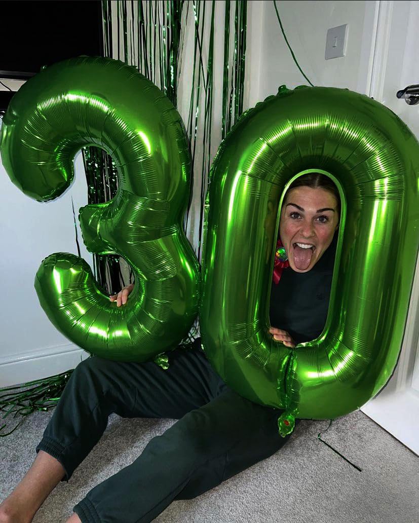 IWERP Green 40-Inch Number 3 Balloon – 3rd Birthday Party Decorations
