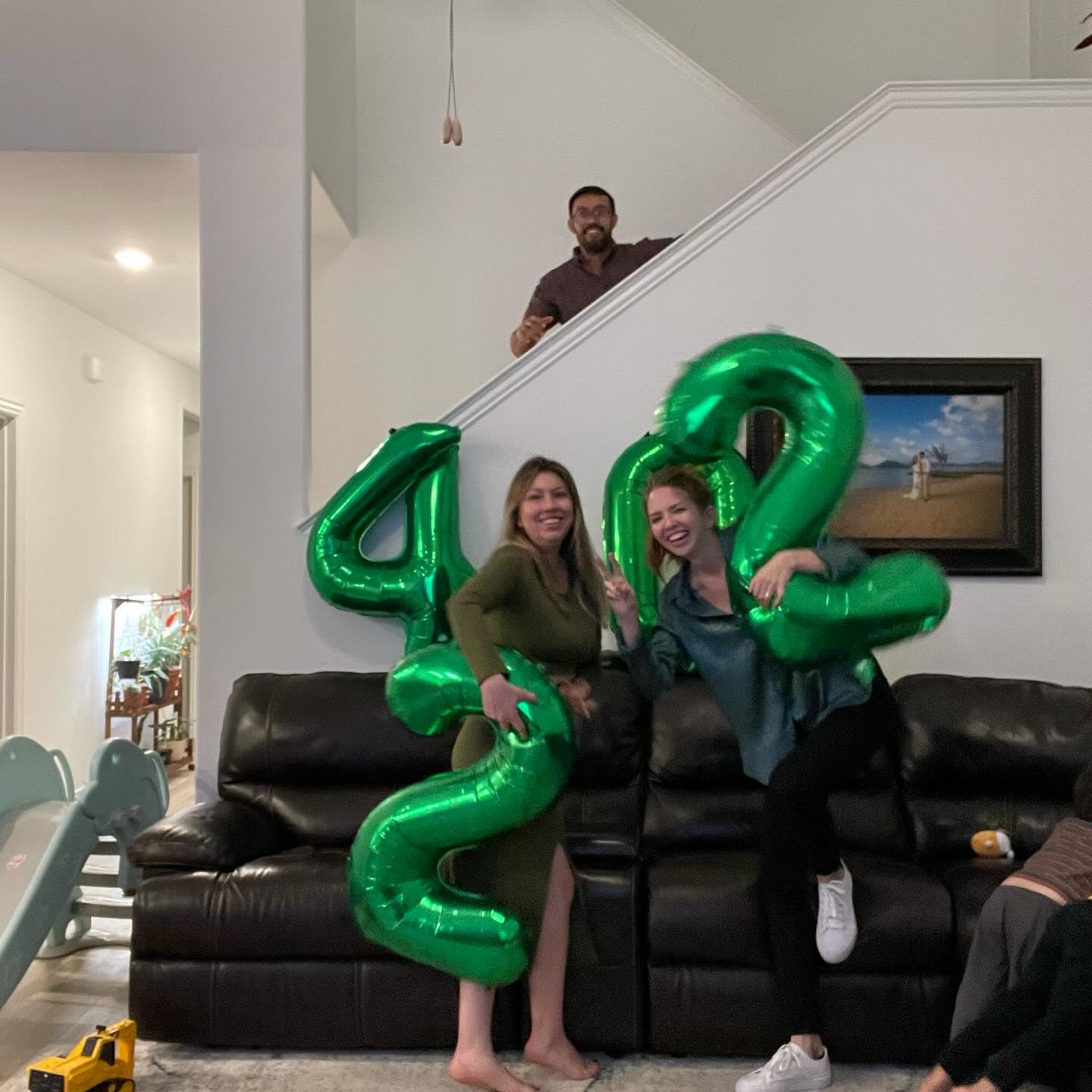 IWERP Green Number 1 Balloon – 40-Inch First Birthday Decor for Boys & Girls